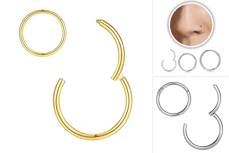 Detailed view of Best 8Mm Hoop Diameter Nose Ring