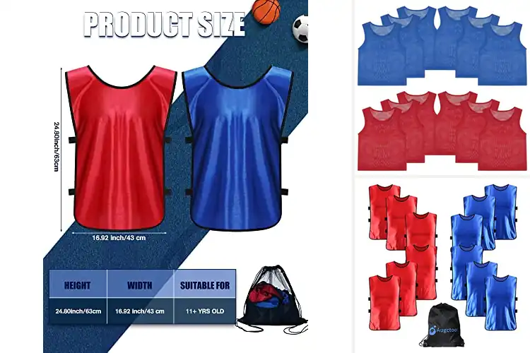 Detailed view of Best Blue Red Penny Vests