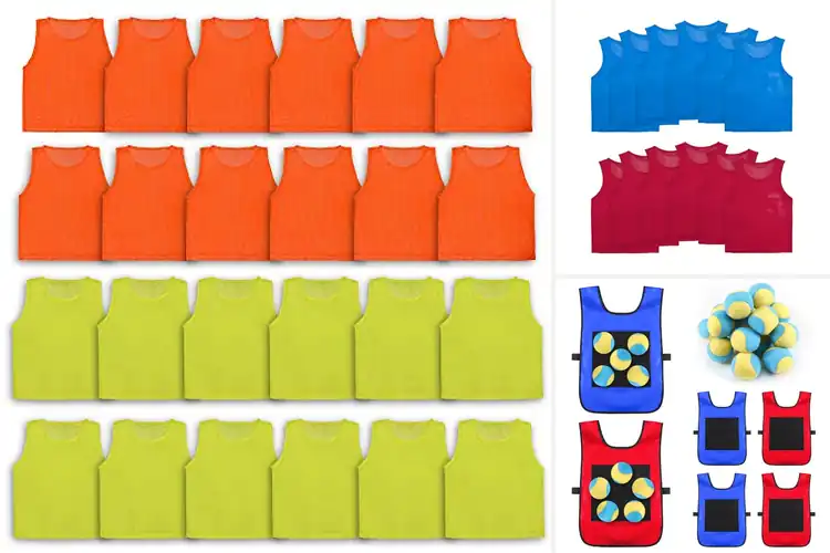 Detailed view of Best Bulk Sports Vest Sets