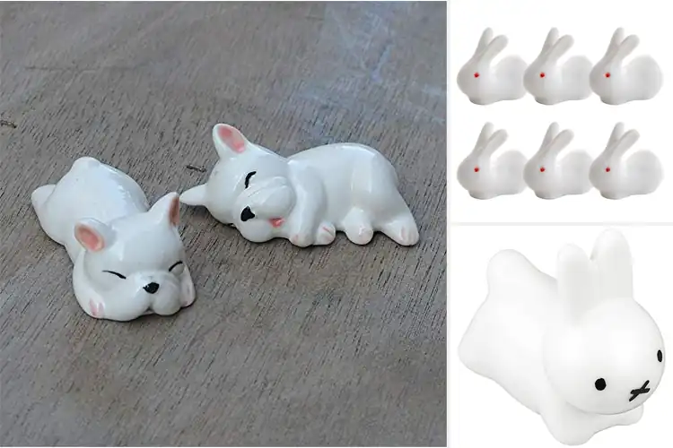 Detailed view of Best Ceramic Rabbit Chopstick Rest