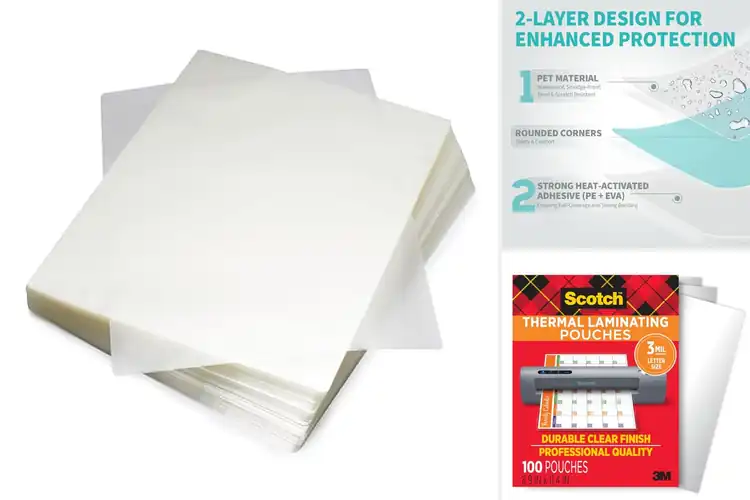 Detailed view of Best Crystal Clear Laminating Sheets