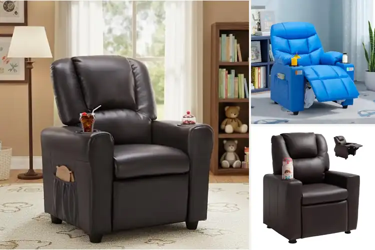 Detailed view of Best Durable Kids Recliner Construction