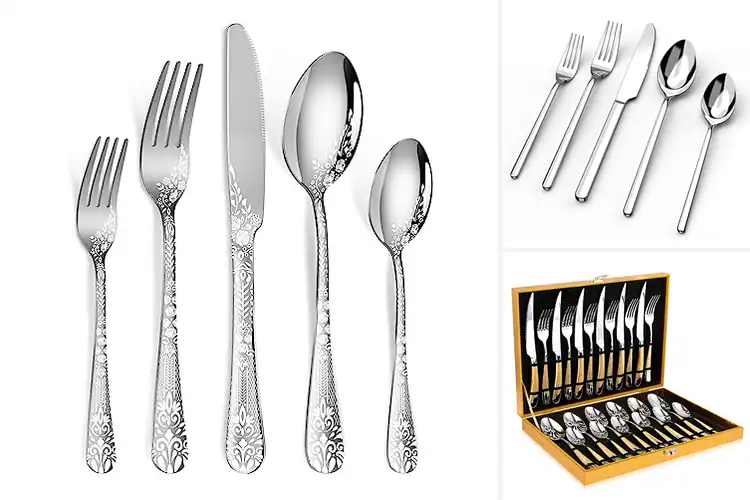 Detailed view of Best Elegant Flatware Set