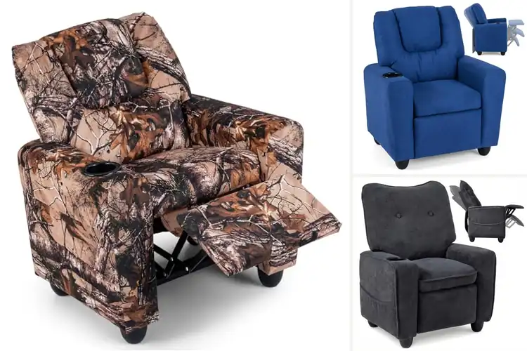 Detailed view of Best Kid Friendly Recliner with Cup Holders