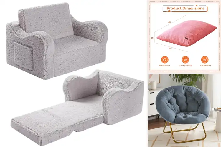 Detailed view of Best Kids Lounge Chairs: Cozy, Safe & Fun Picks for Playtime