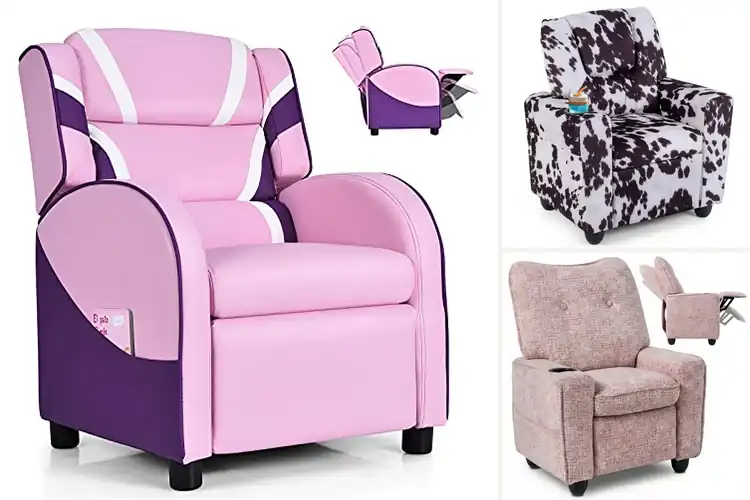 Detailed view of Best Kids Recliner Chair With Footrest