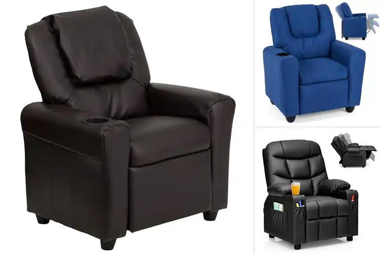 Detailed view of Best Kids Recliner With Cup Holders