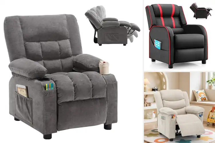 Detailed view of Best Kids Recliner With Footrest