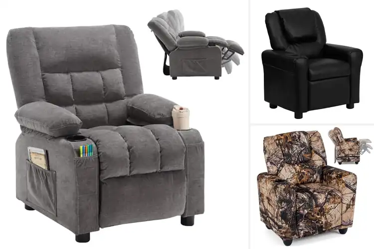 Detailed view of Best Kids Recliners with Cup Holders
