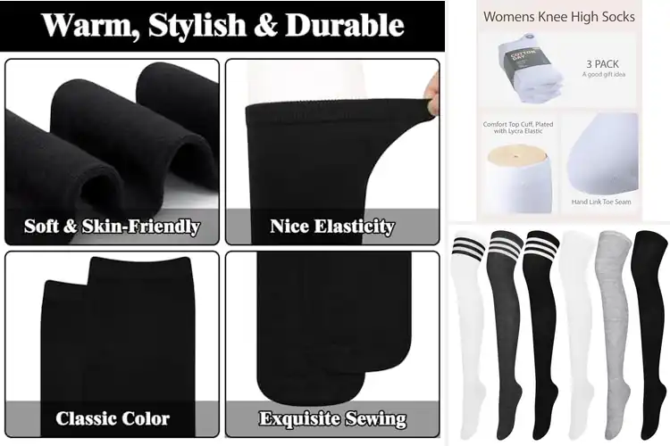Detailed view of Best Knee High Socks: Top 10 Picks for Comfort & Style