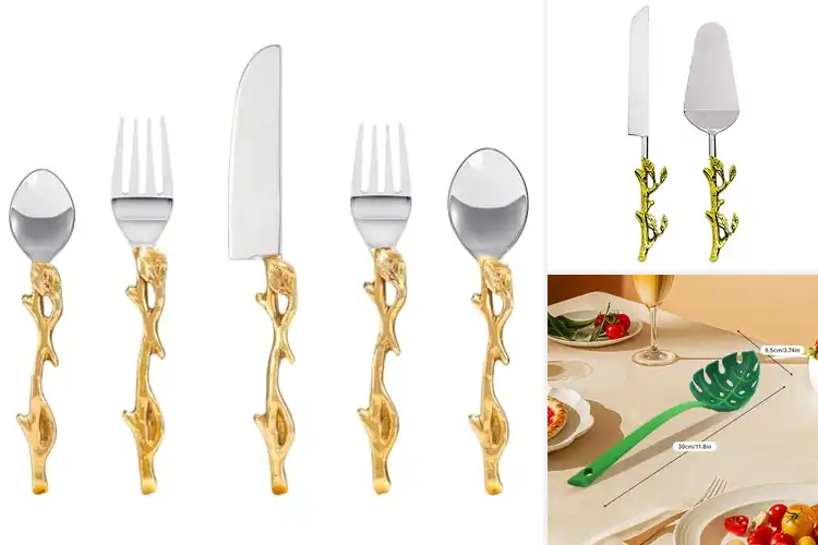 Detailed view of Best Leaf Twig Design Utensils