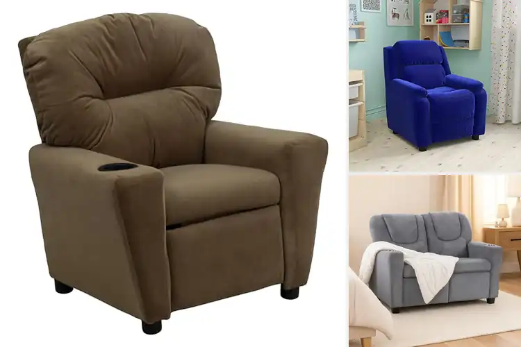 Detailed view of Best Microfiber Kids Recliner For Softness