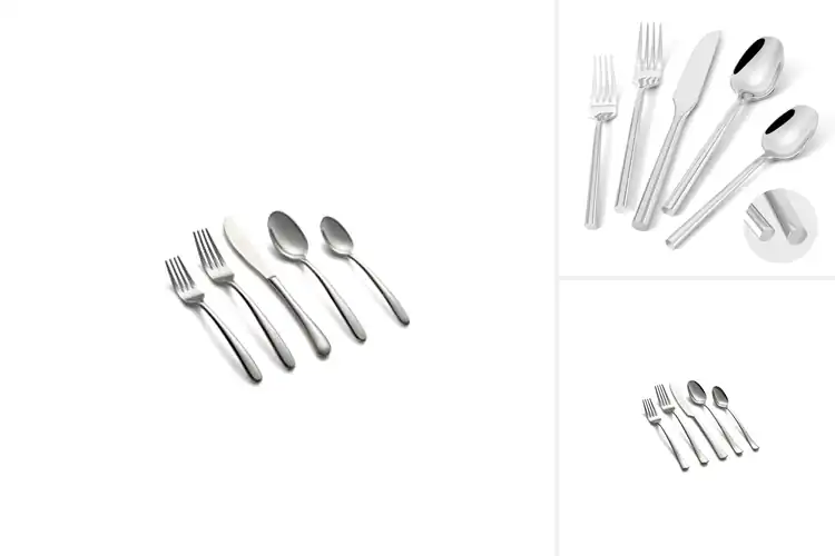 Detailed view of Best Mirror Polished Silver Twig Flatware