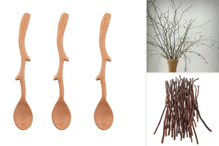 Detailed view of Best Natural Twig Decor Utensils