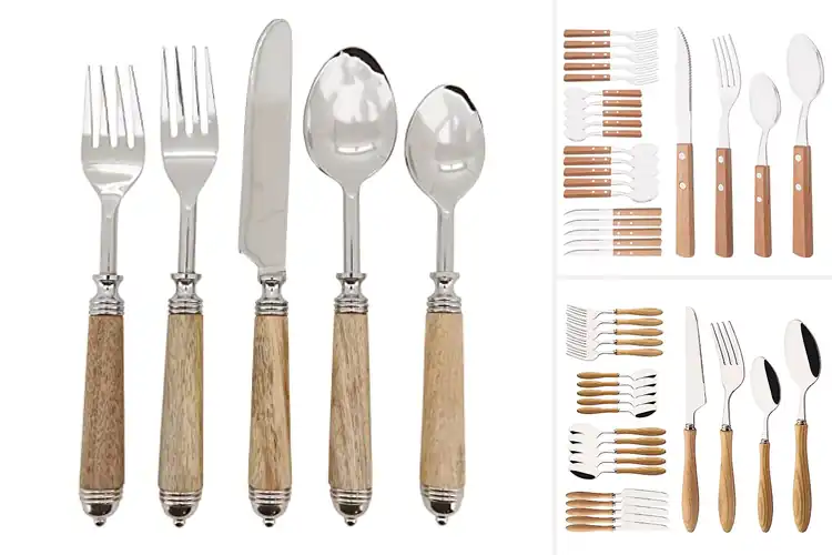 Detailed view of Best Natural Twig Handle Flatware