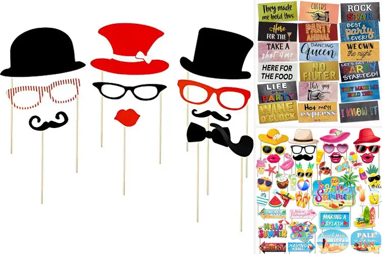 Detailed view of Best Party Photo Booth Props: Spark Unforgettable Moments