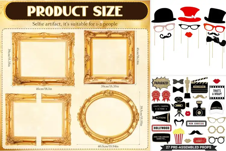 Detailed view of Best Photo Booth Cardboard Props