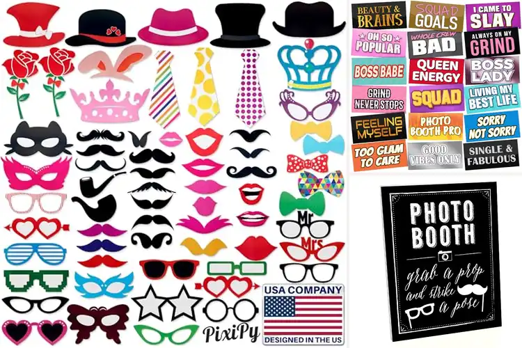 Detailed view of Best Photo Booth Props: 10 Top Picks for Unforgettable Fun