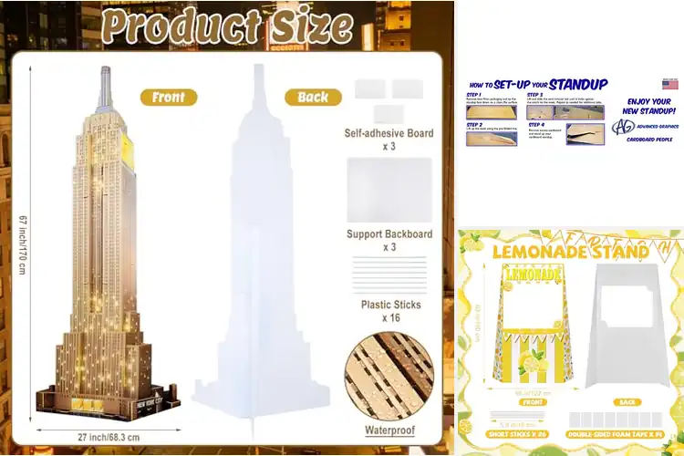 Detailed view of Best Portable Cardboard Cutouts