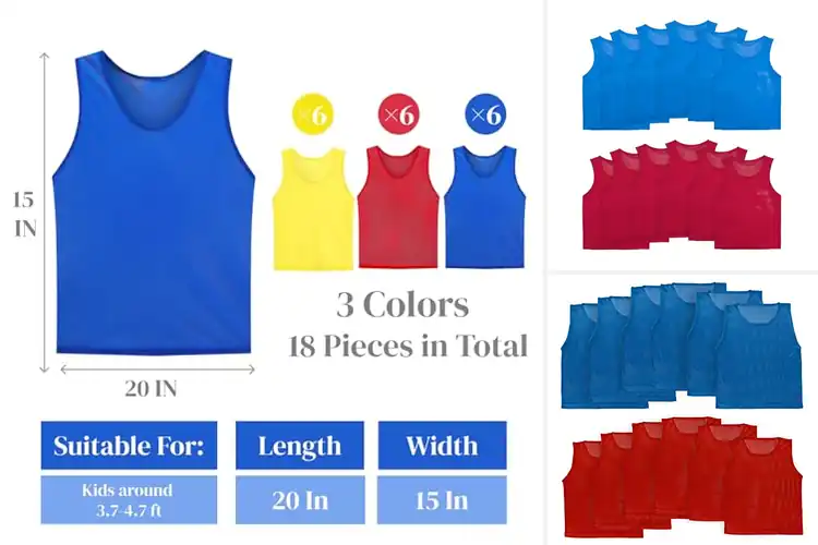 Detailed view of Best Practice Vests For Basketball