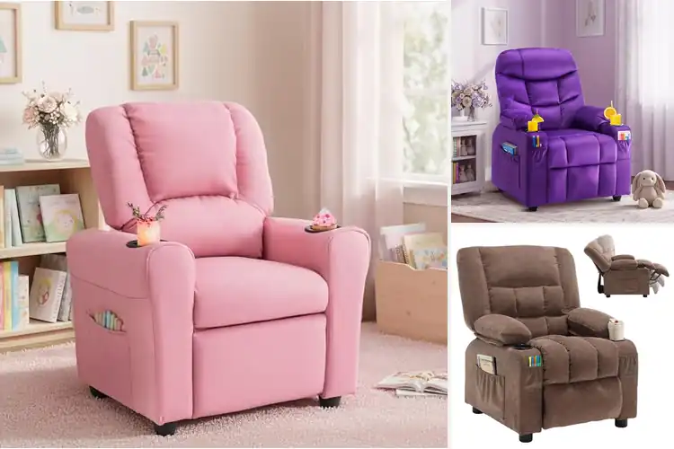 Detailed view of Best Push Back Kids Recliner For Easy Use