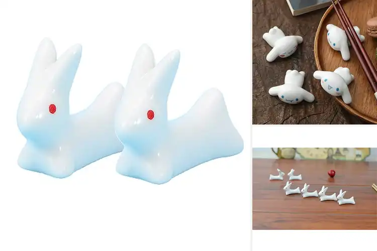 Detailed view of Best Rabbit Shape Ceramic Chopstick Rest