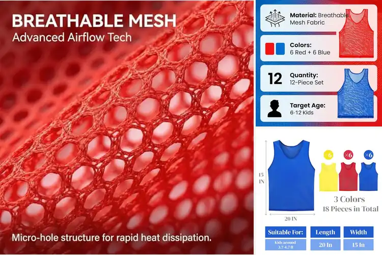 Detailed view of Best School Training Vests