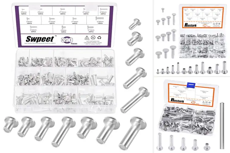Detailed view of Best Semi-Tubular Rivets
