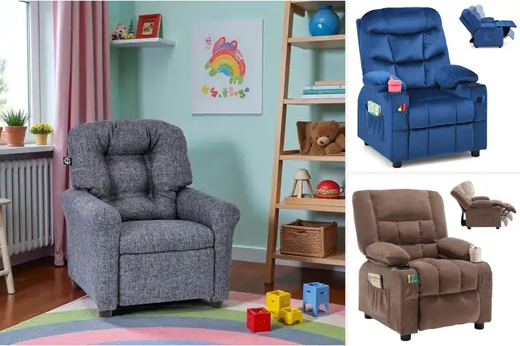 Detailed view of Best Sized Kids Recliner 22In Length