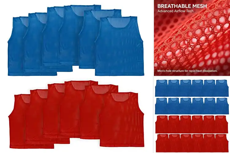 Detailed view of Best Soccer Scrimmage Vests
