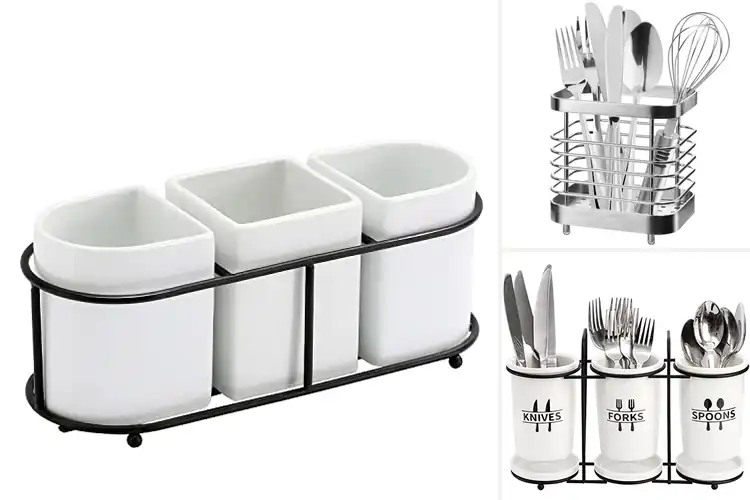 Detailed view of Best Spoons Forks Knife Holder Rack