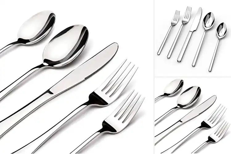 Detailed view of Best Stainless Steel Flatware Set