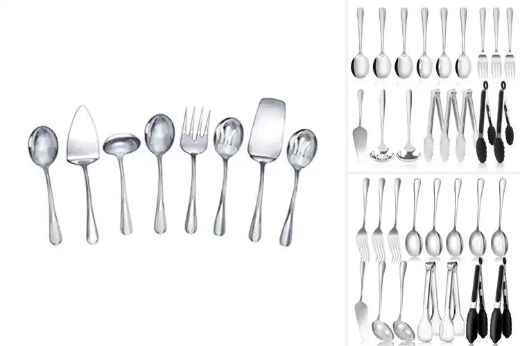 Detailed view of Best Stainless Steel Serving Set