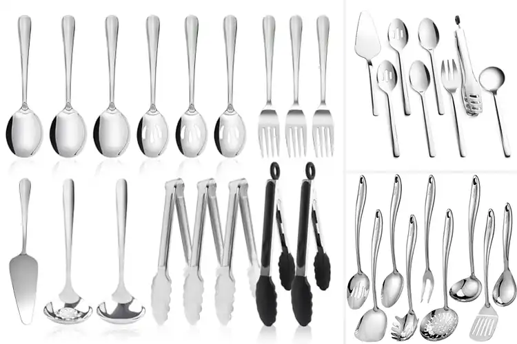 Detailed view of Best Stainless Steel Serving Sets