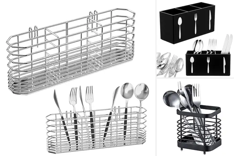 Detailed view of Best Tableware Rack For Spoons Forks
