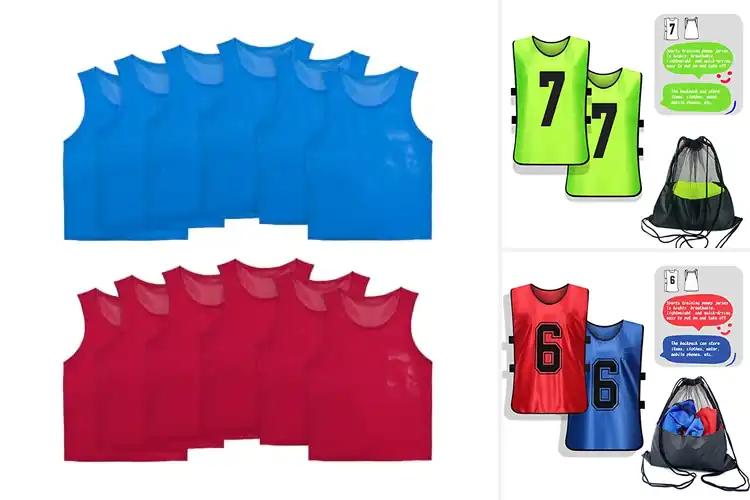 Detailed view of Best Team Training Vests Sets