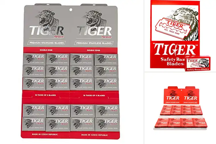 Detailed view of Best Tiger Razor Blades