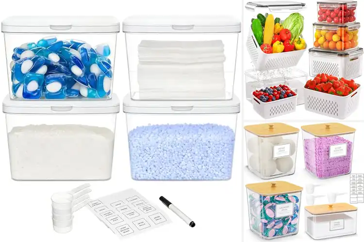 Detailed view of Best Washer Storage Containers