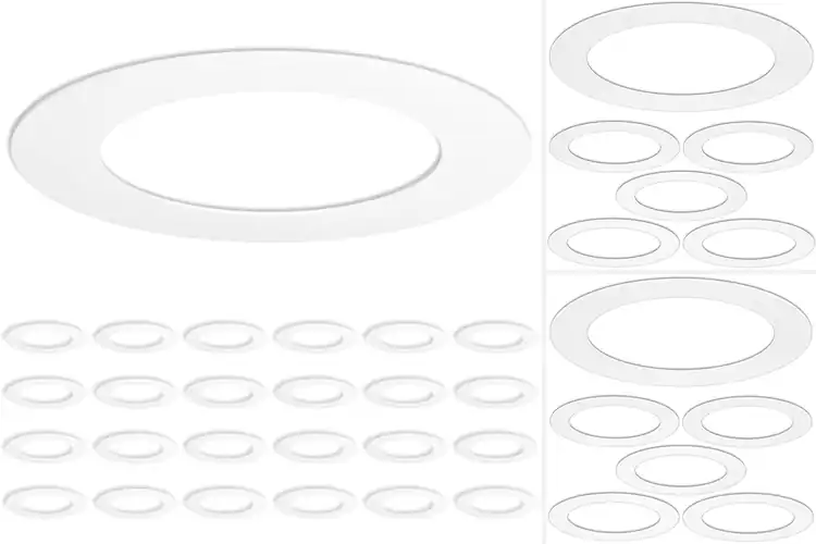 Detailed view of Best White Ceiling Trim Rings to Elevate Your Ceiling’s Look