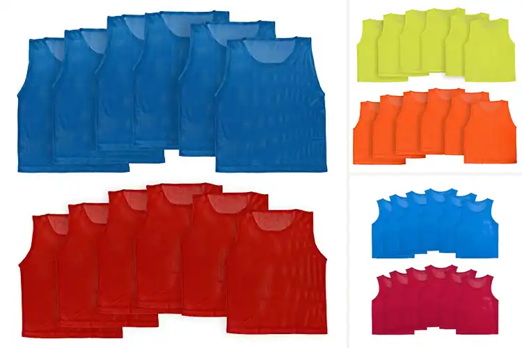 Detailed view of Best Youth Soccer Training Vests